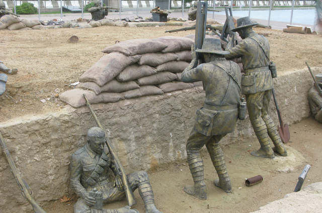 Eceabat trench memorials