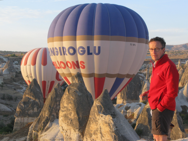 You could almost touch the balloon