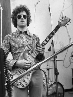 Eric Clapton in 1968 with his 1963 SG Standard painted by Dutch artists The Fool.