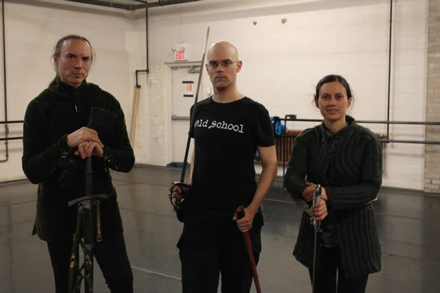 Our three instructors after an evening of sparring.
