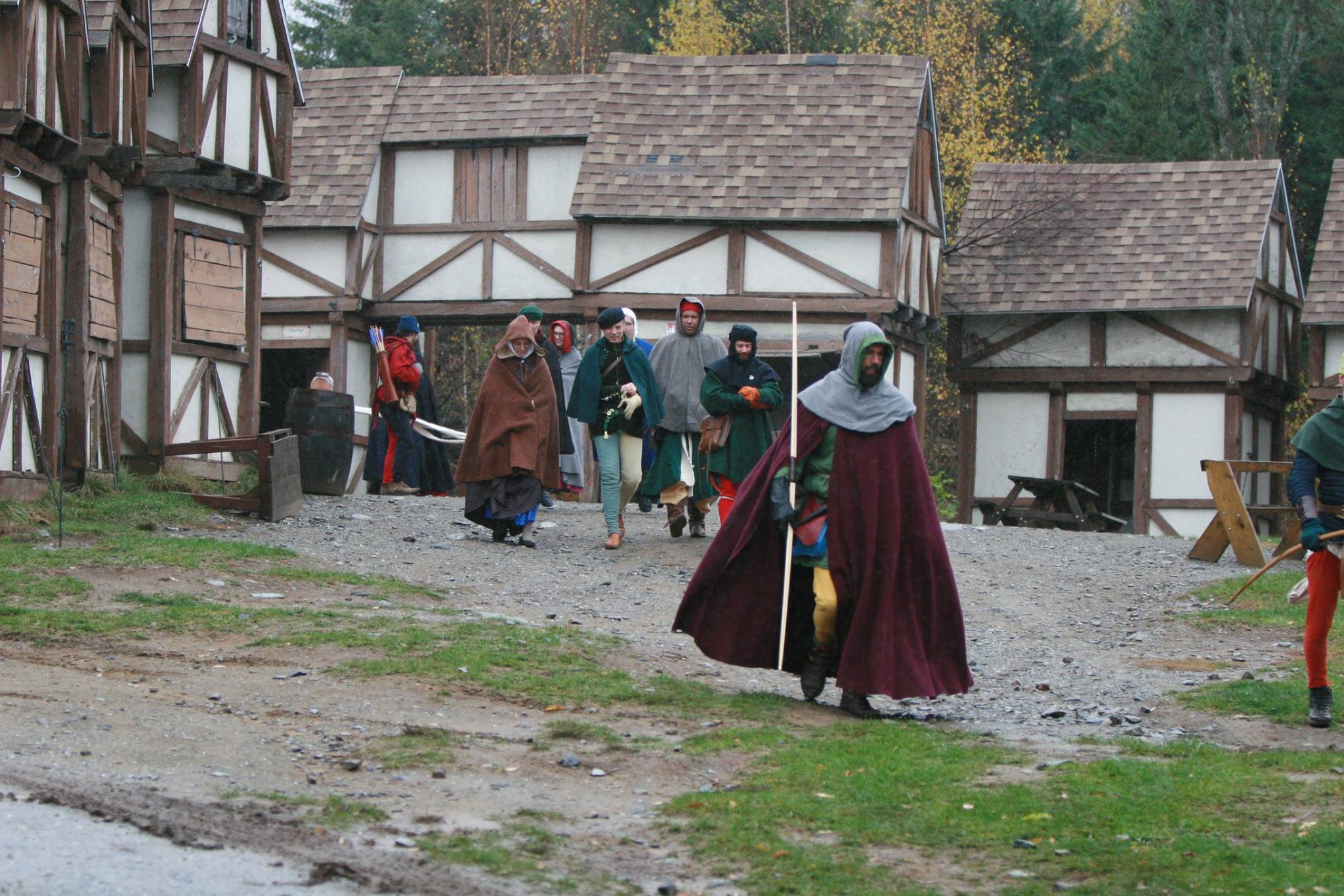 The village/ Le Village (Marche ou crève 2-La main de fer, Octobre 2016, L'atelier du Loisir, Béthanie, Qc)