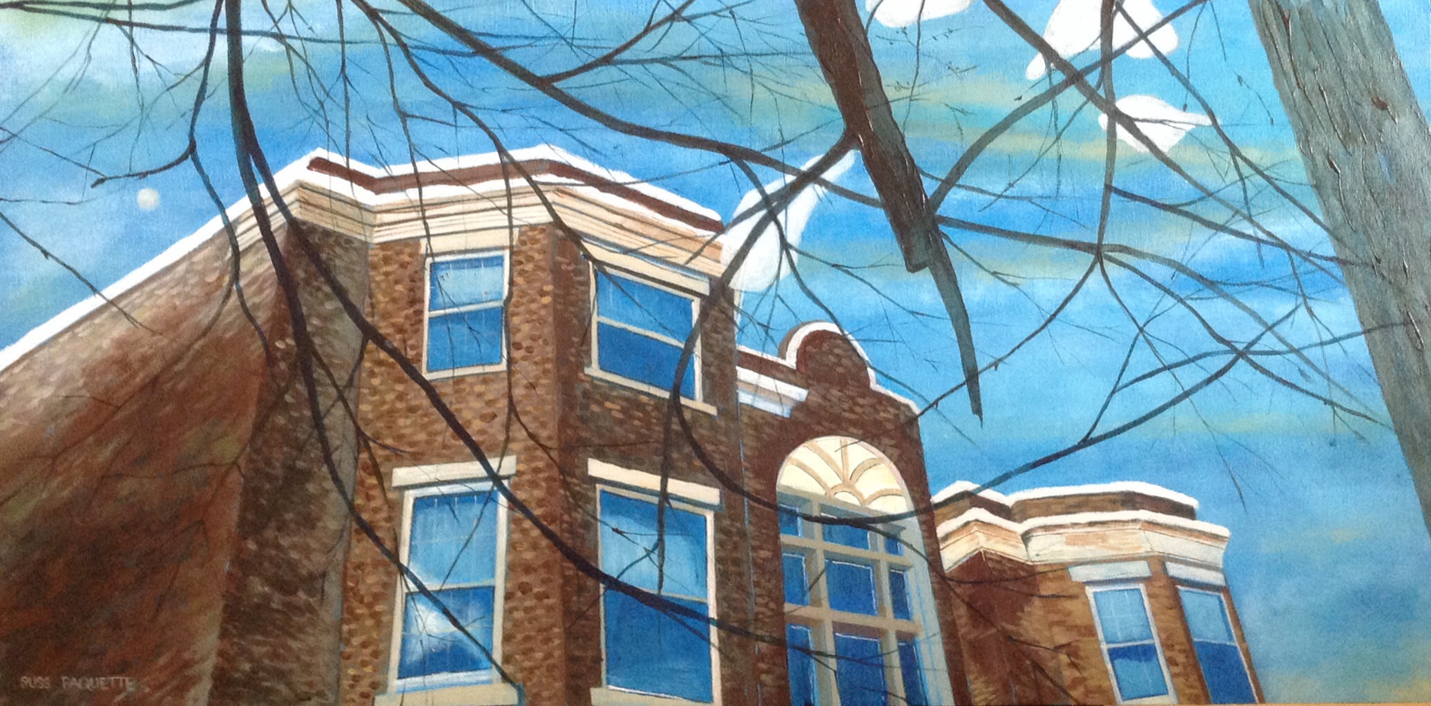 "The Breaking" - 24x12 - acrylic on board - available