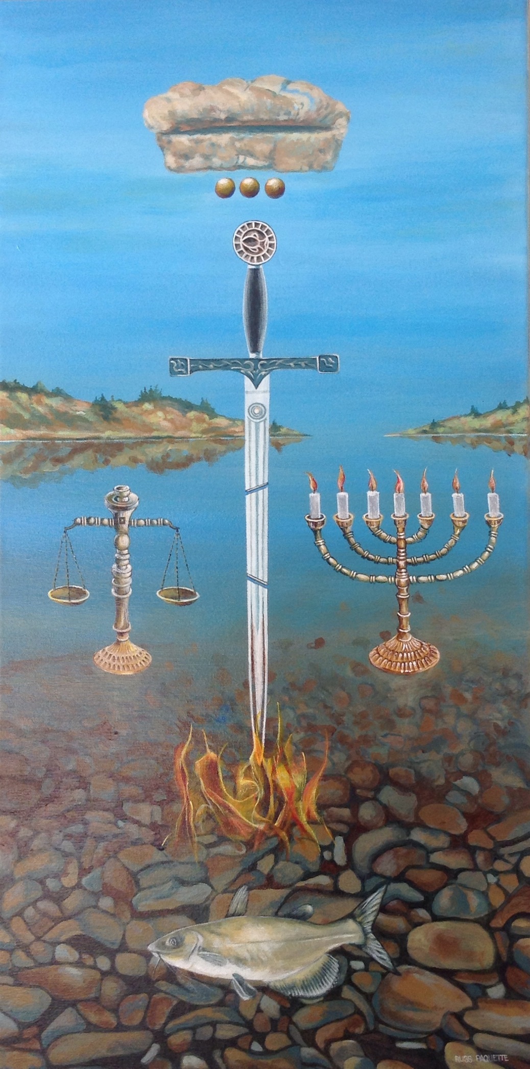 "Justice" - 16x32 - acrylic on canvas - available