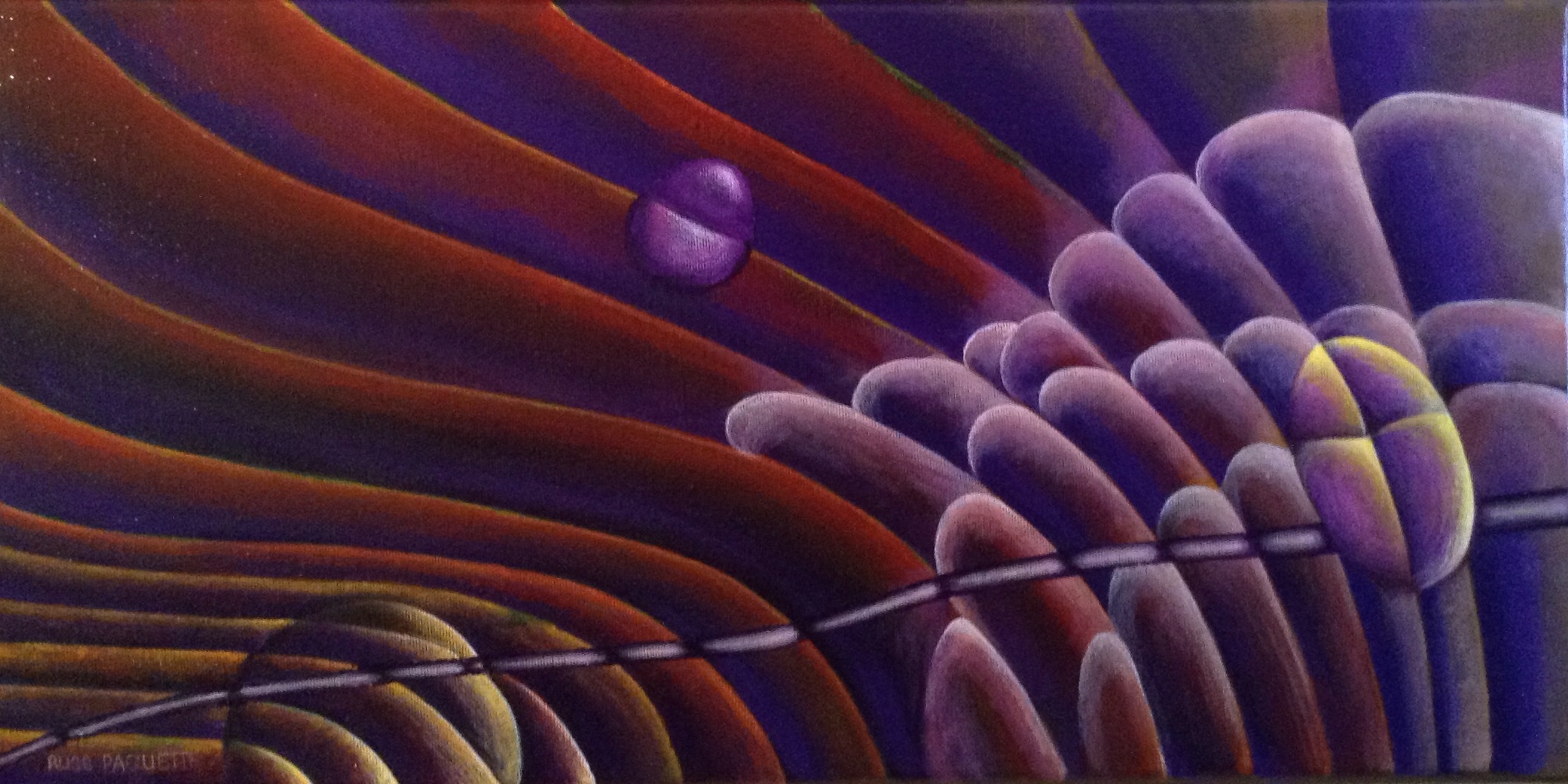 "The Process of Becoming" - 20x10 - acrylic on canvas - available