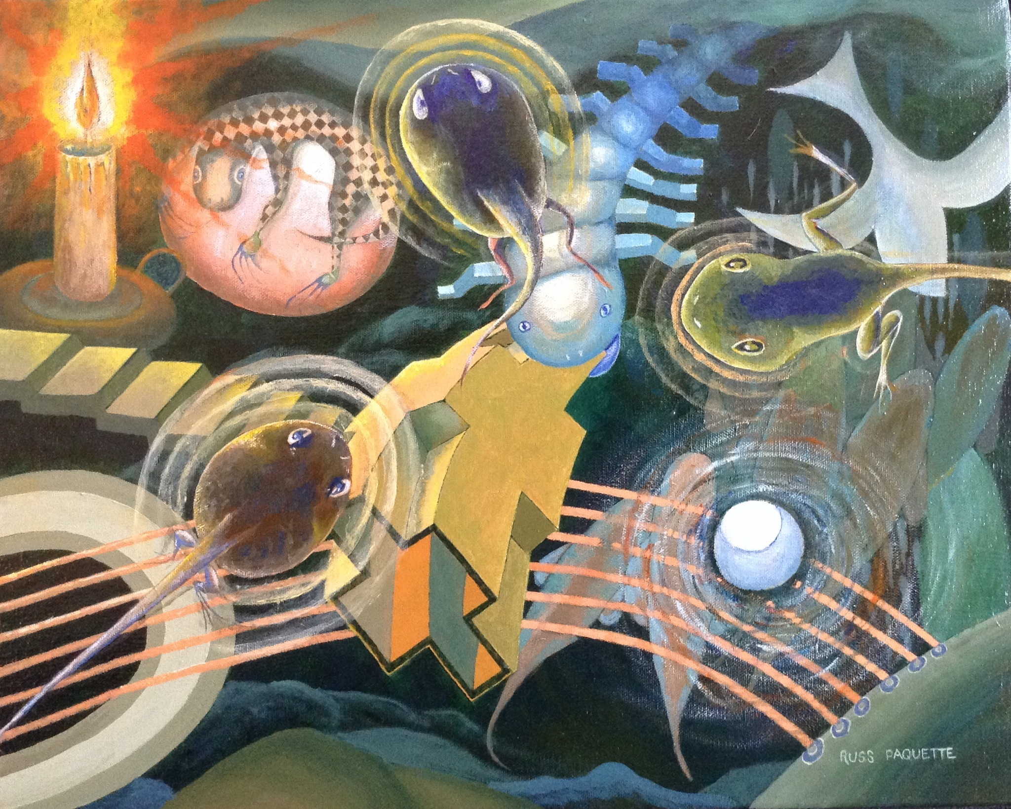 "The Disciple's Journey" - 20x16 - acrylic on canvas - available
