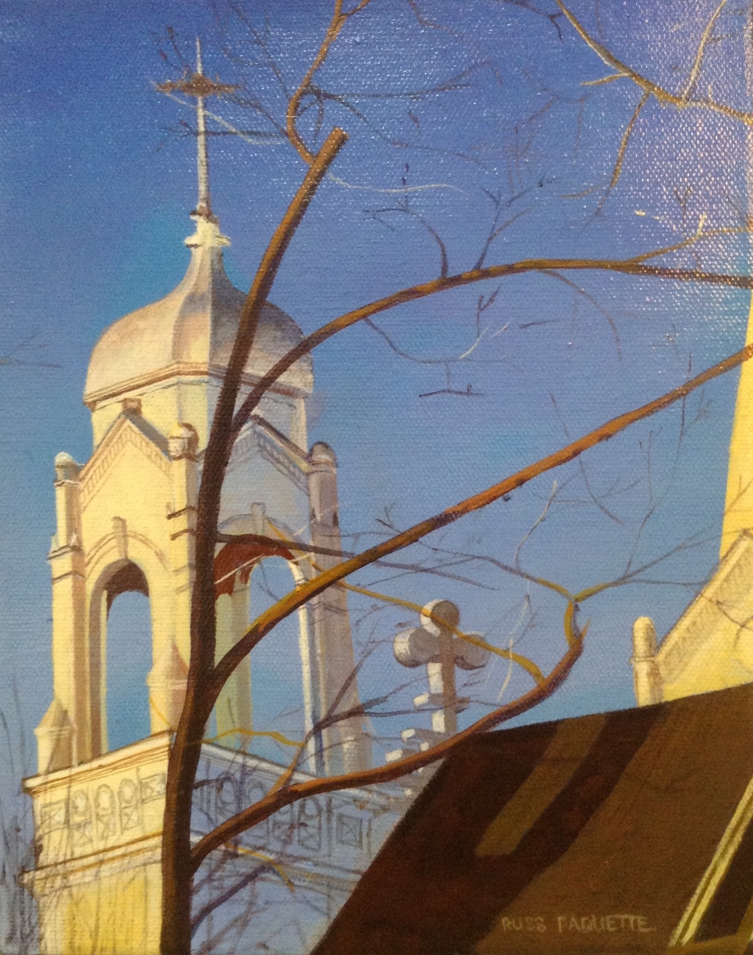 "St. Francis of Assisi Church" - 8x10 - acrylic on canvas - private collection
