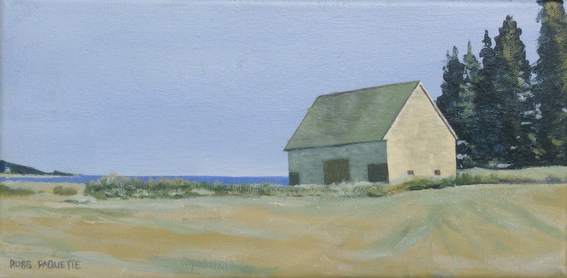 "Silenced by Beauty" - 12x6 - acrylic on canvas - private collection