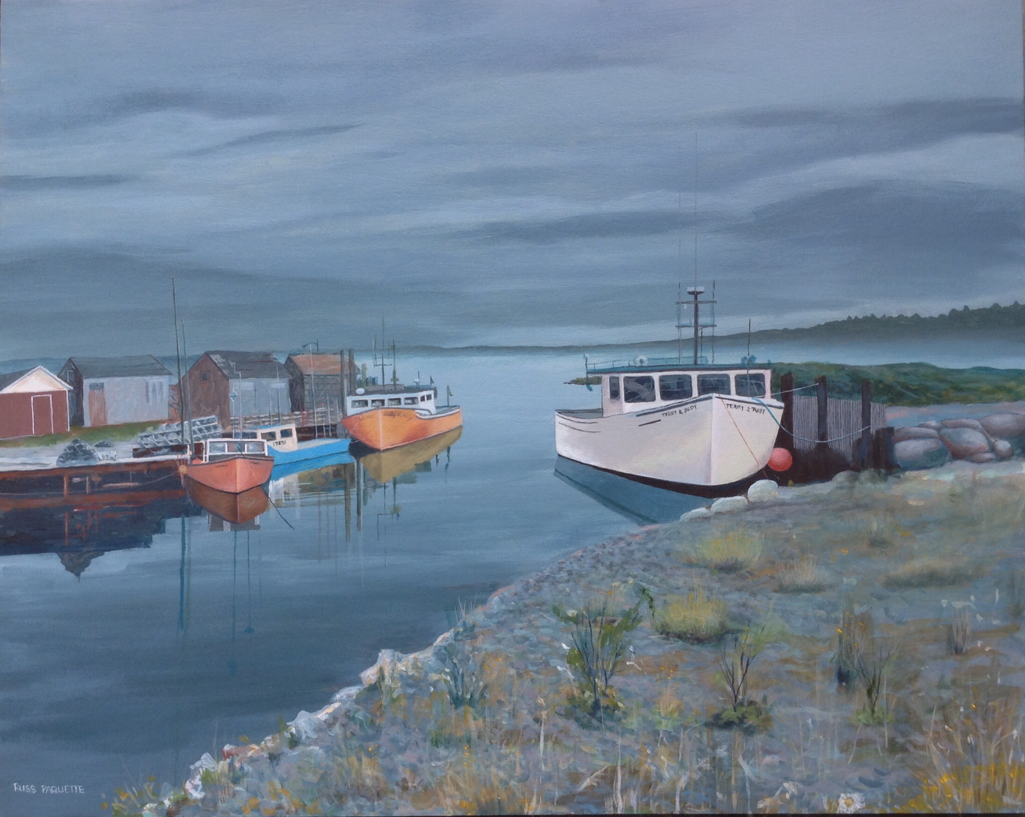 "Remains of the Day" - 30x24 - acrylic on board - private collection