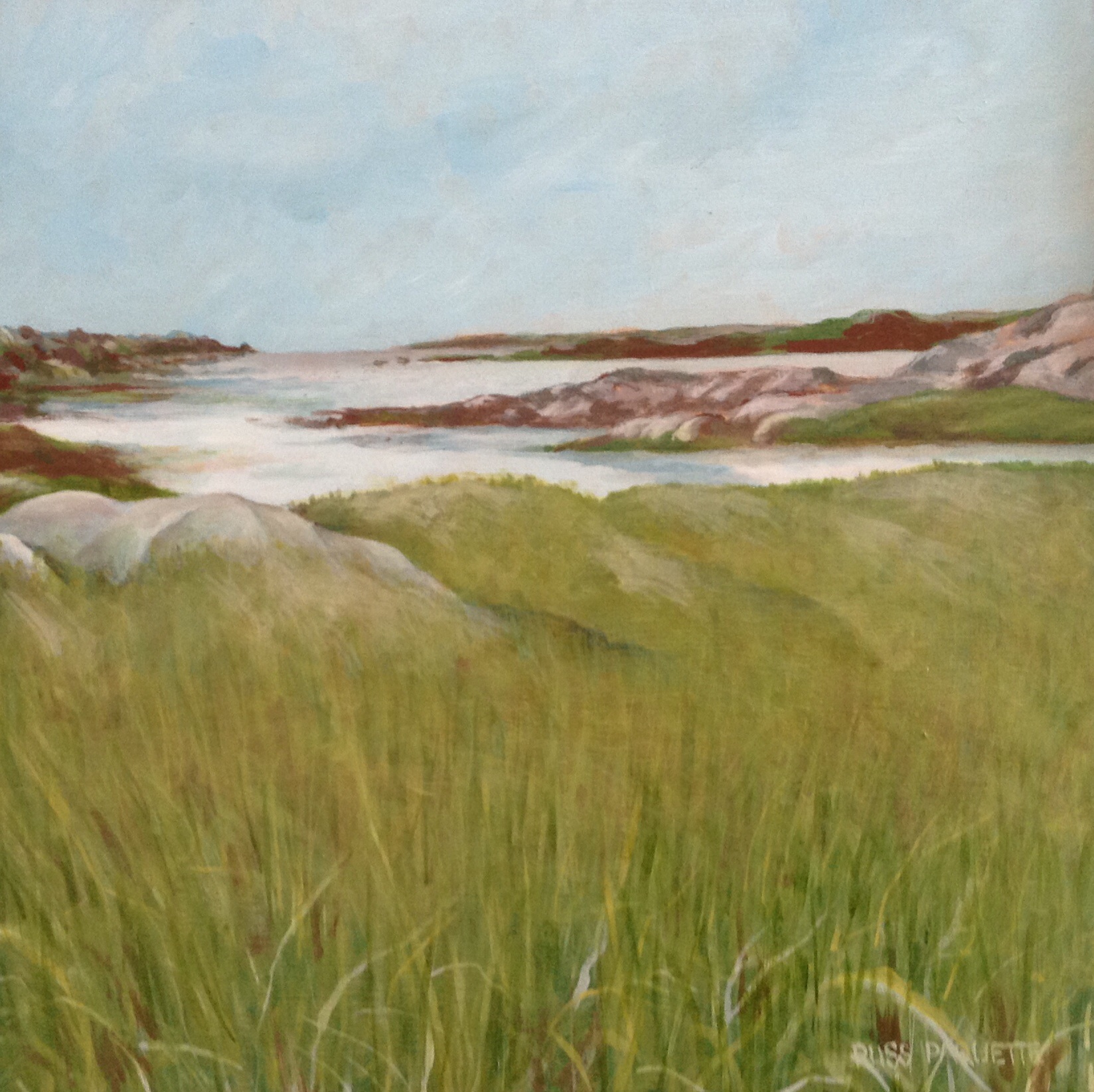 "Long Cove Road, Elinor's Lookout" - 8x8 - acrylic on board - available