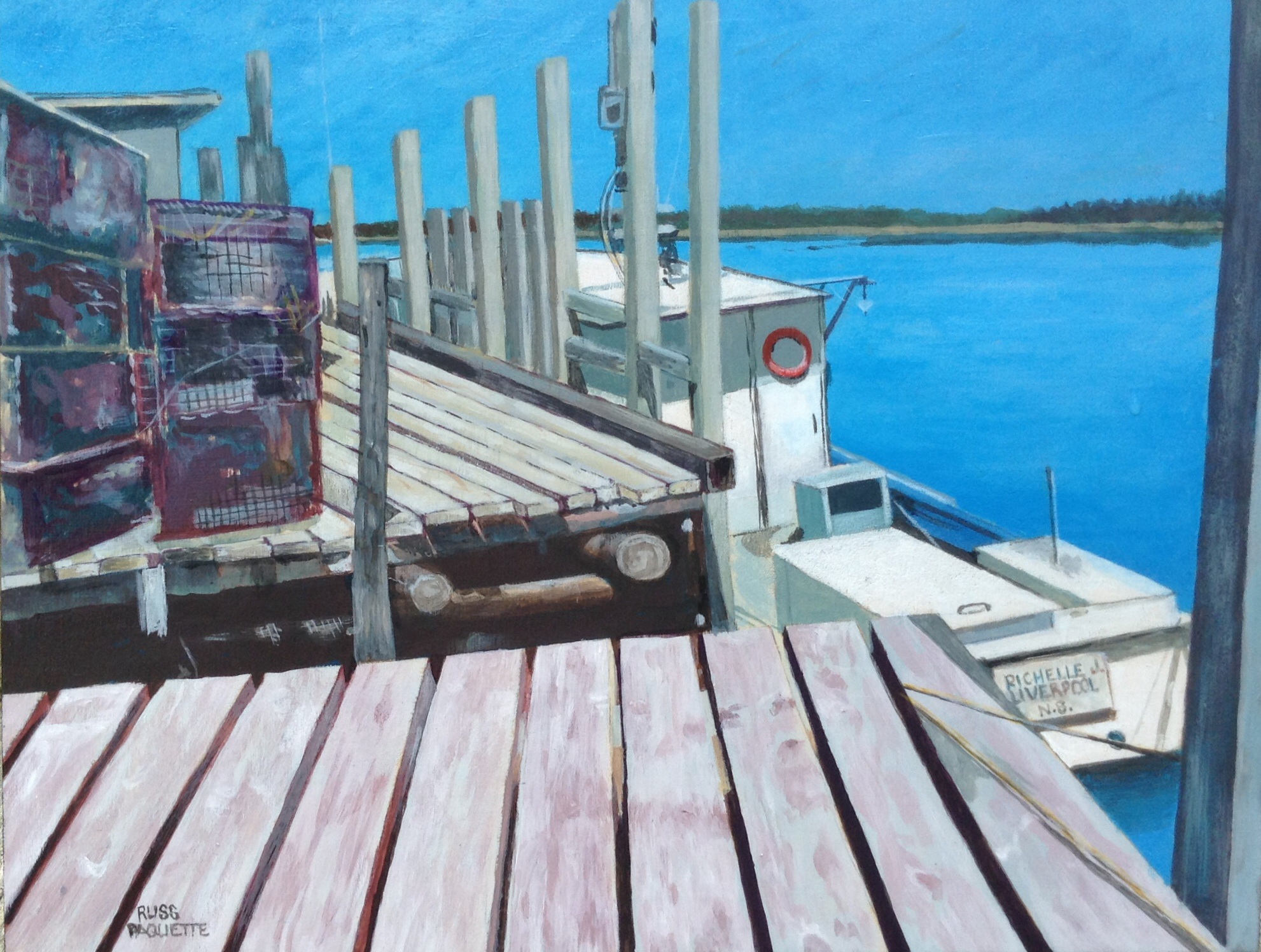 "Richelle" - 14x11 - acrylic on board - available