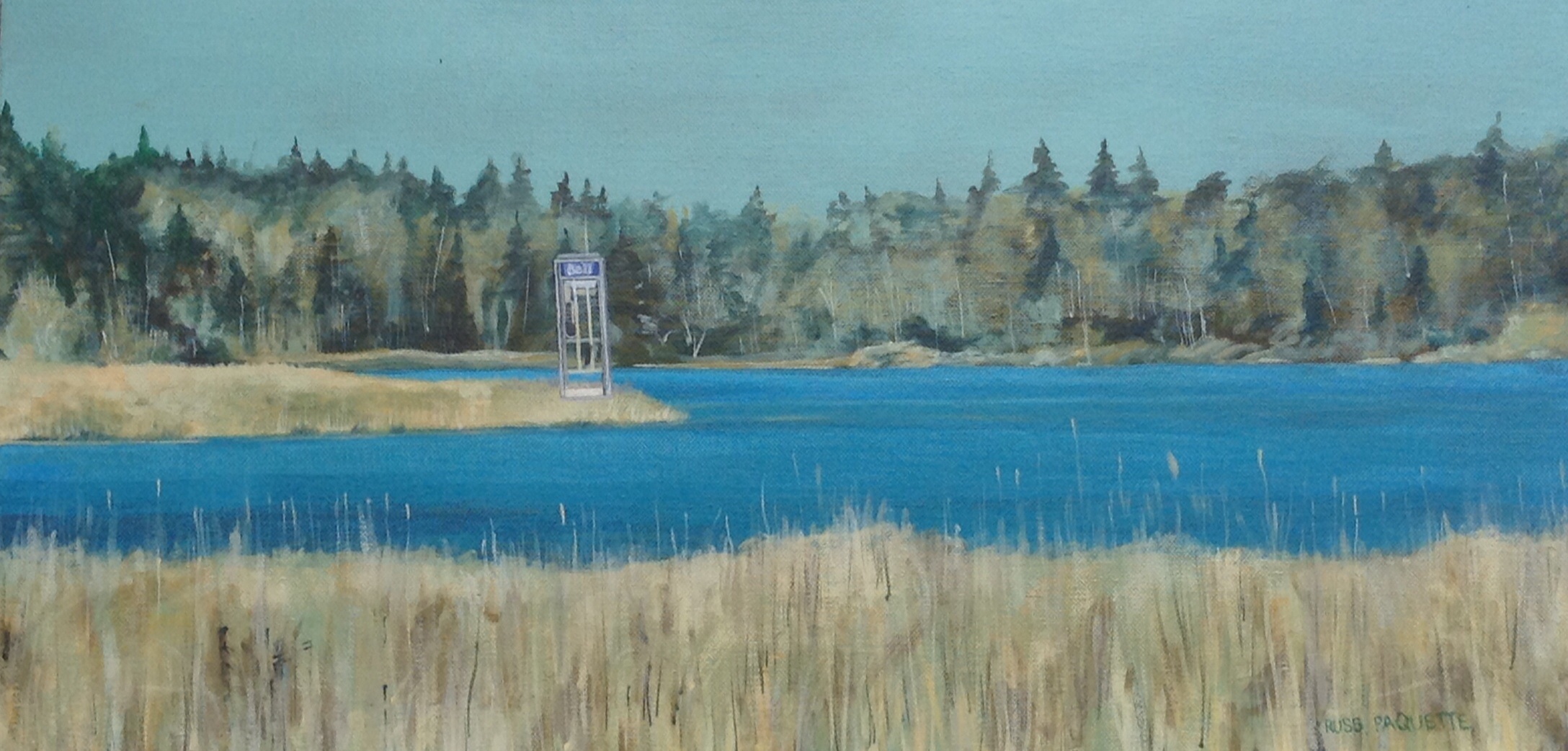 "The Call Home" - 24x12 - acrylic on canvas - artist's private collection