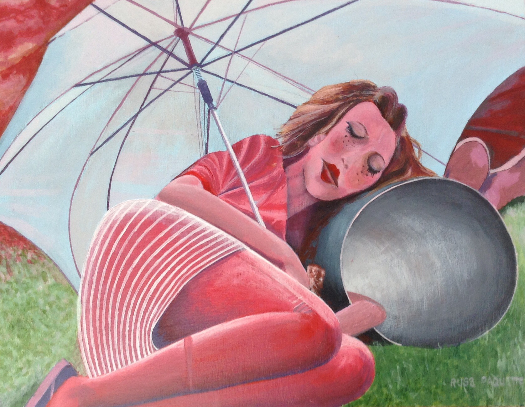 "La Fille du Cirque" - 14x9 - acrylic on board - private collection
