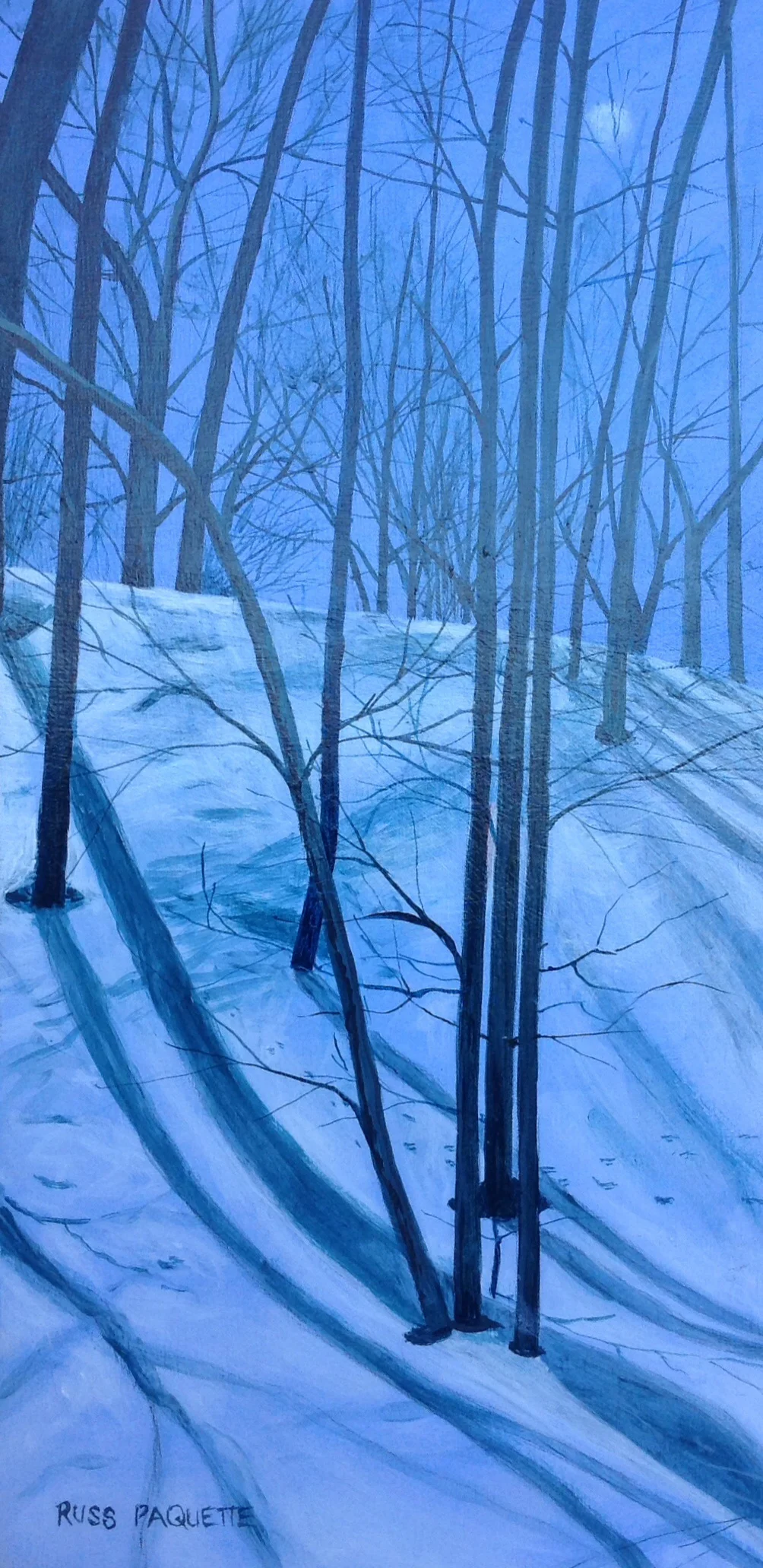 "I Sat Reflecting There" - 6x12 - acrylic on board - private collection 