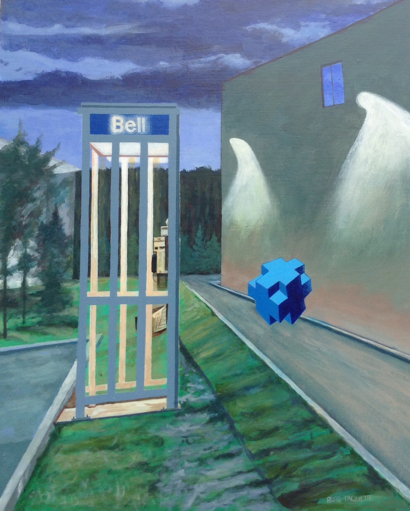 "Blue Pilgrim" - 20x24 - acrylic on board - available