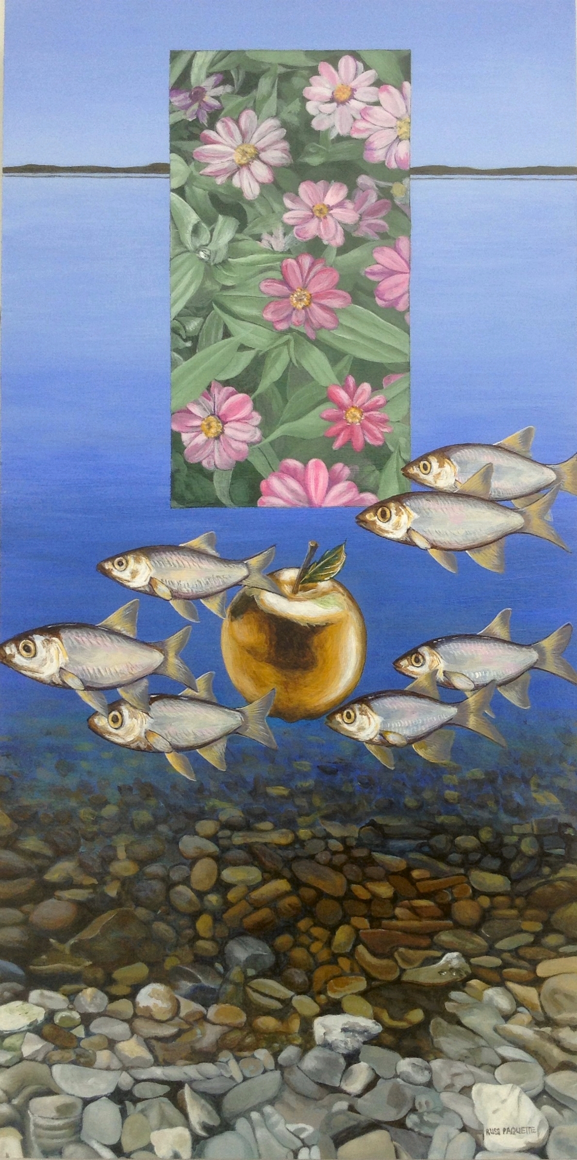 "Shalom" - 12x24 - acrylic on board - private collection