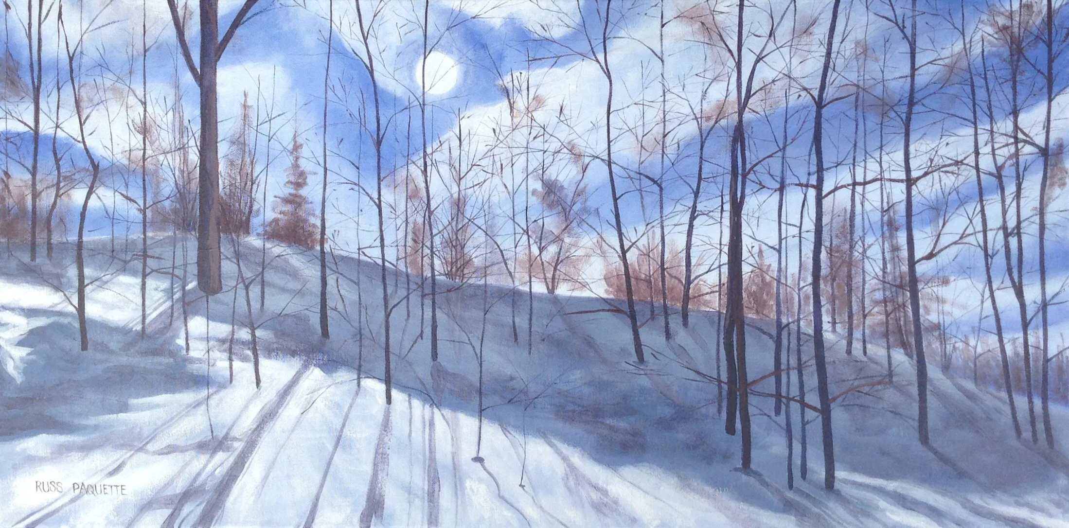 "As Wise as Age" - 32x18 - acrylic on canvas - private collection 