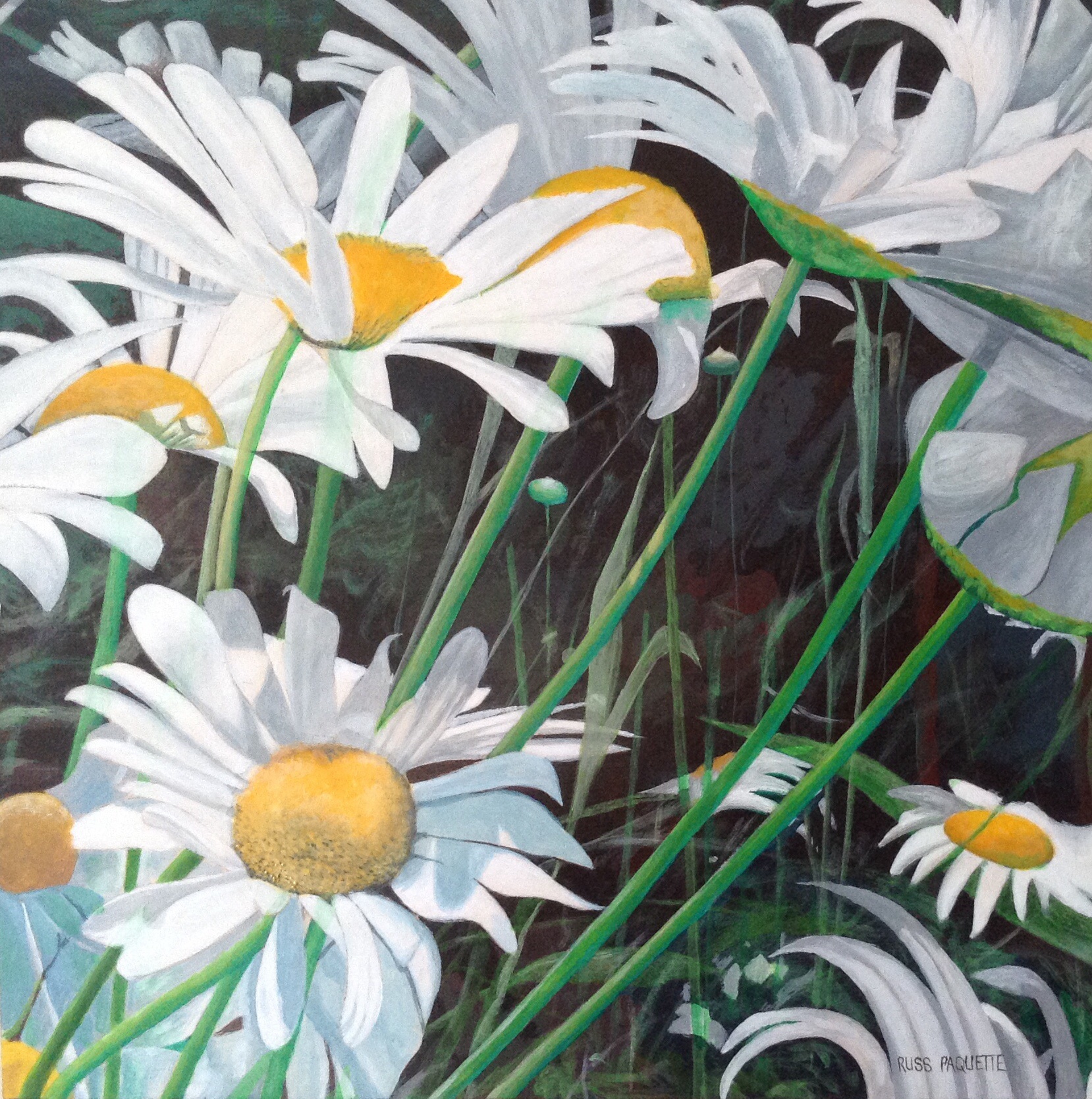 "She Loves Me" - 16x16 - acrylic on board - private collection
