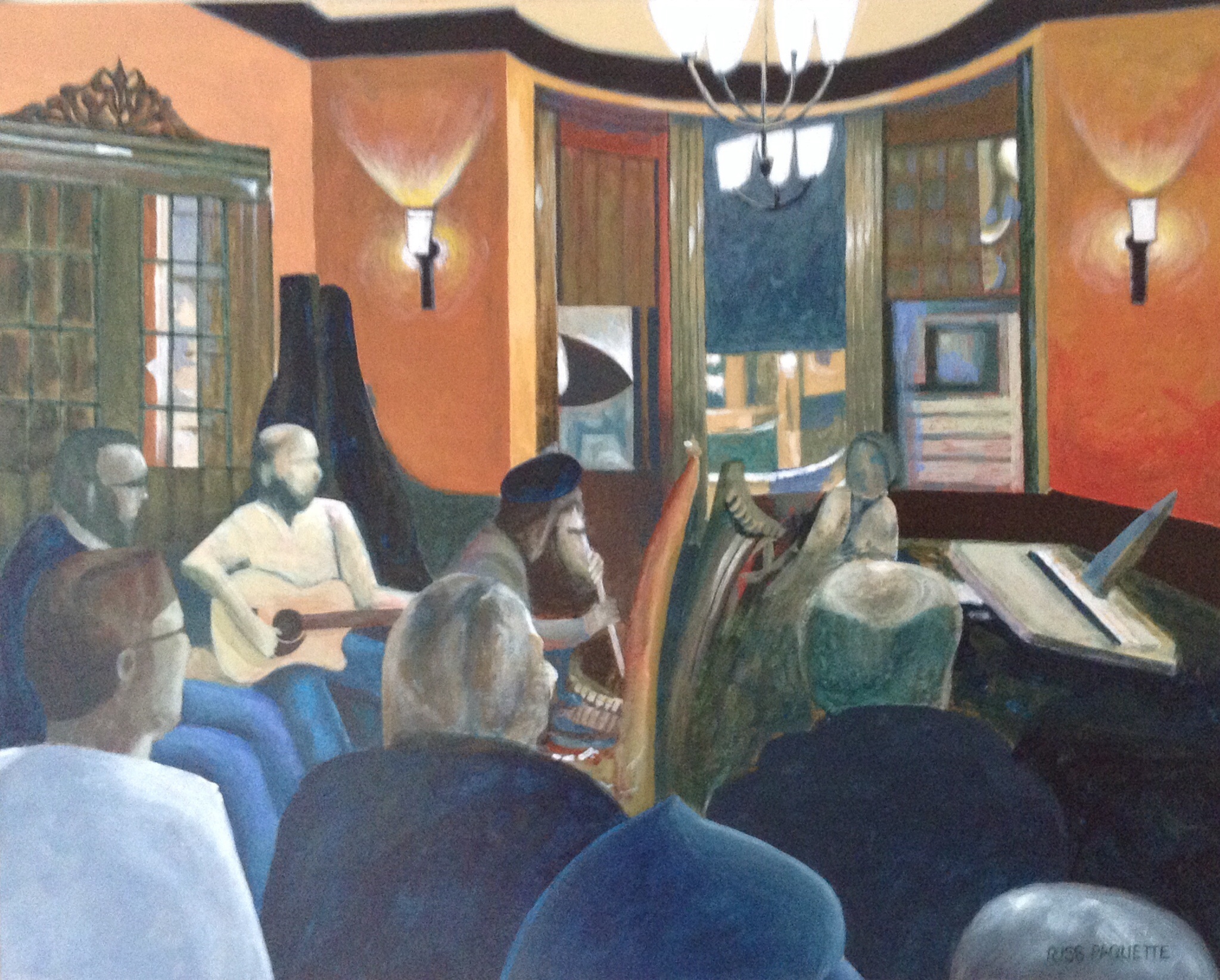 "The Sessions" - 20x16 - acrylic on board - gallery edges - available