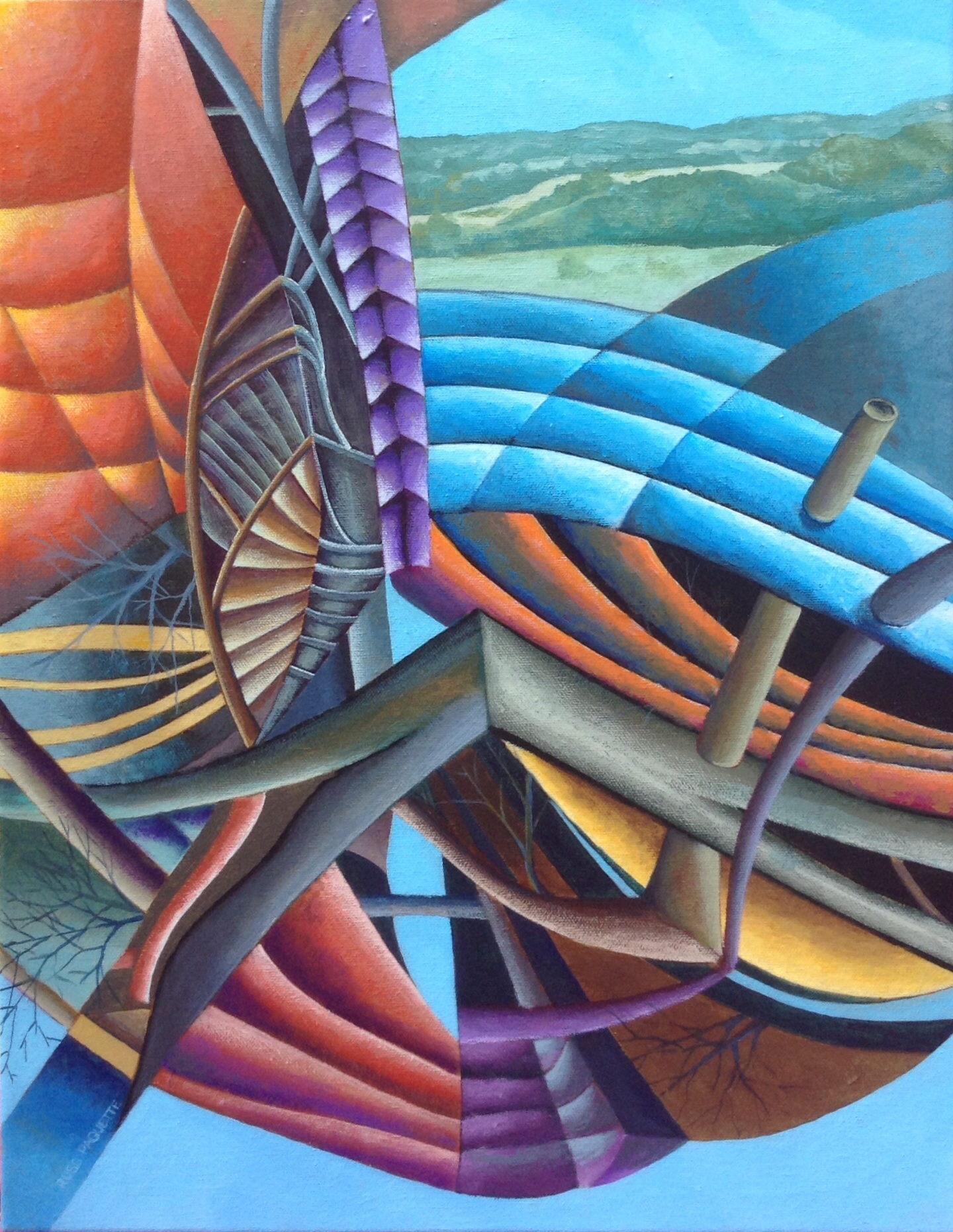 "The Fields" - 16x20 - acrylic on board - artists private collection