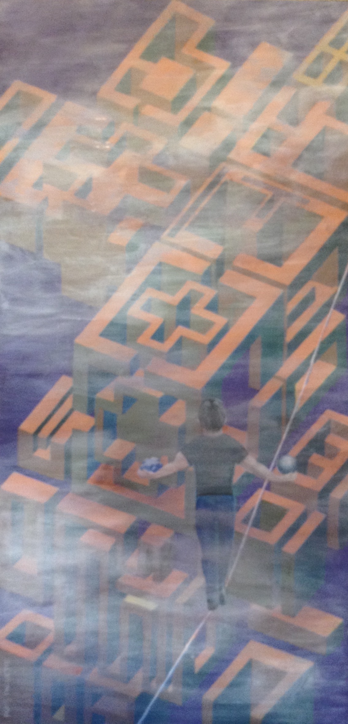 "Courage" - 12x24 - acrylic on board - private collection of the artist