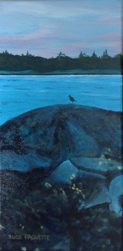 "Solitude" - 5x10 - acrylic on canvas - available