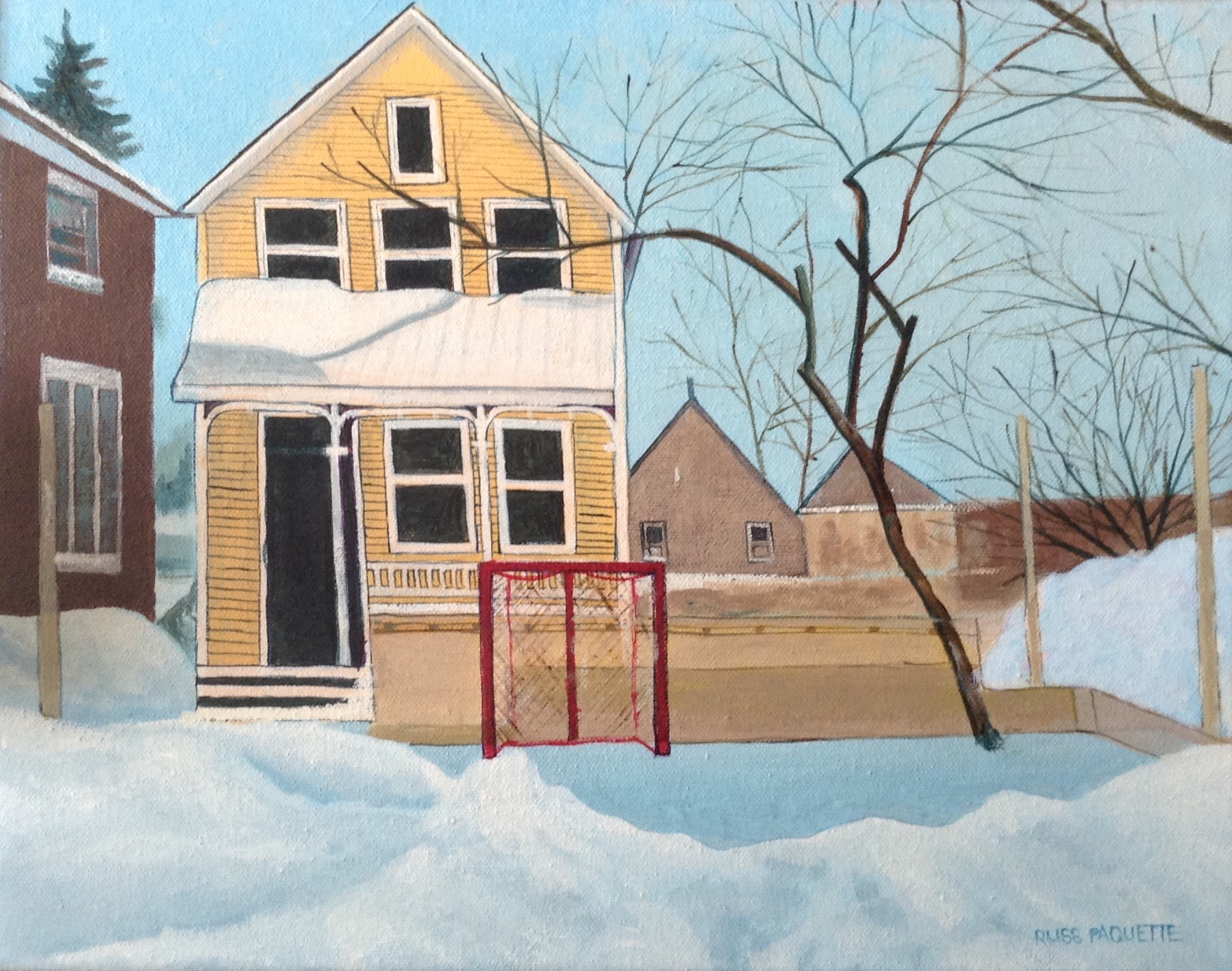 "The Canadian Dream" - 14x11 - acrylic on canvas - private collection