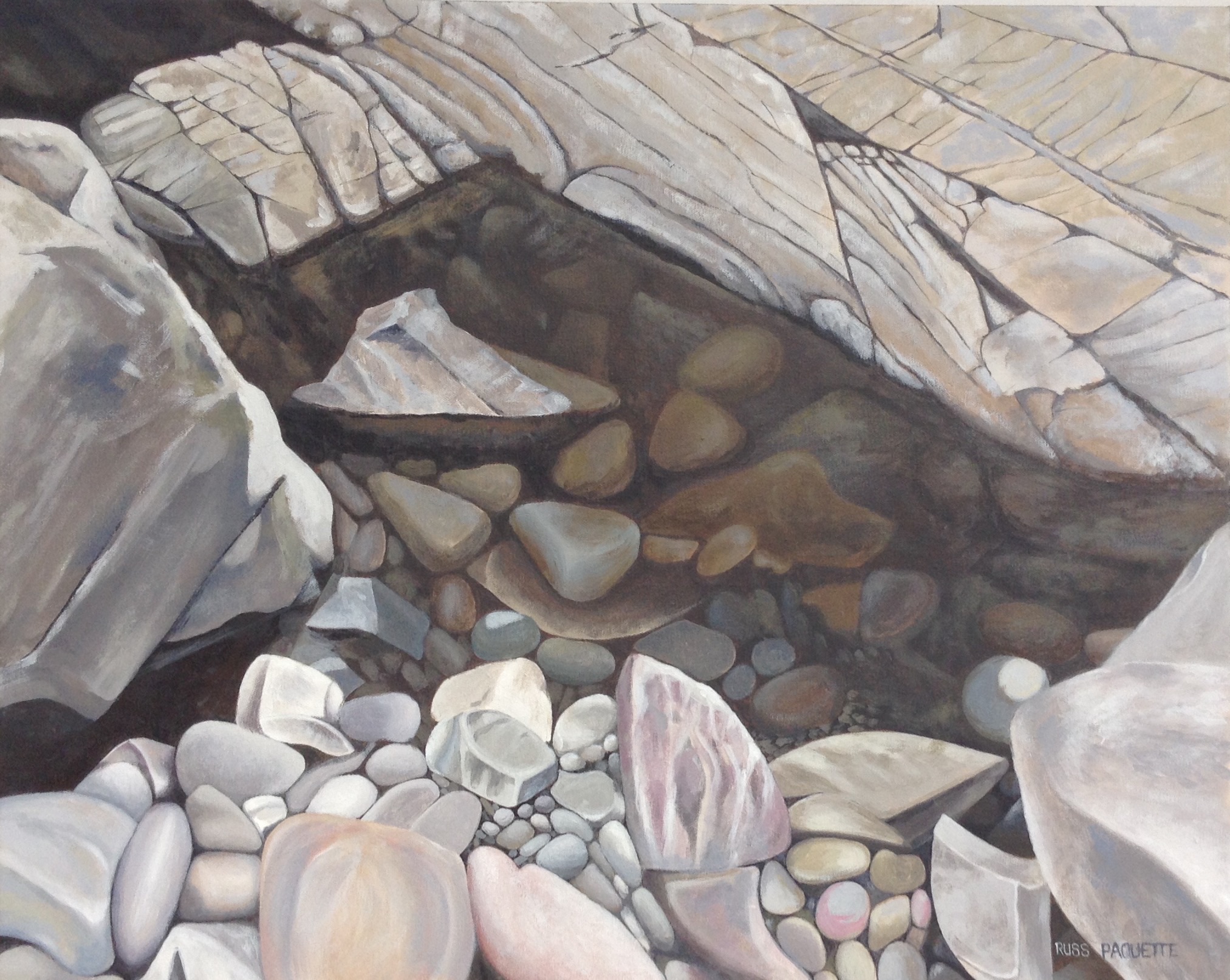 "Low Tide" - 30x24 - acrylic on canvas - gallery edges - available