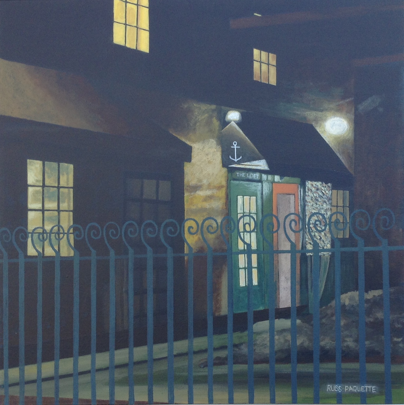 "The Light Still Shines" - 18x18 - acrylic on canvas - private collection
