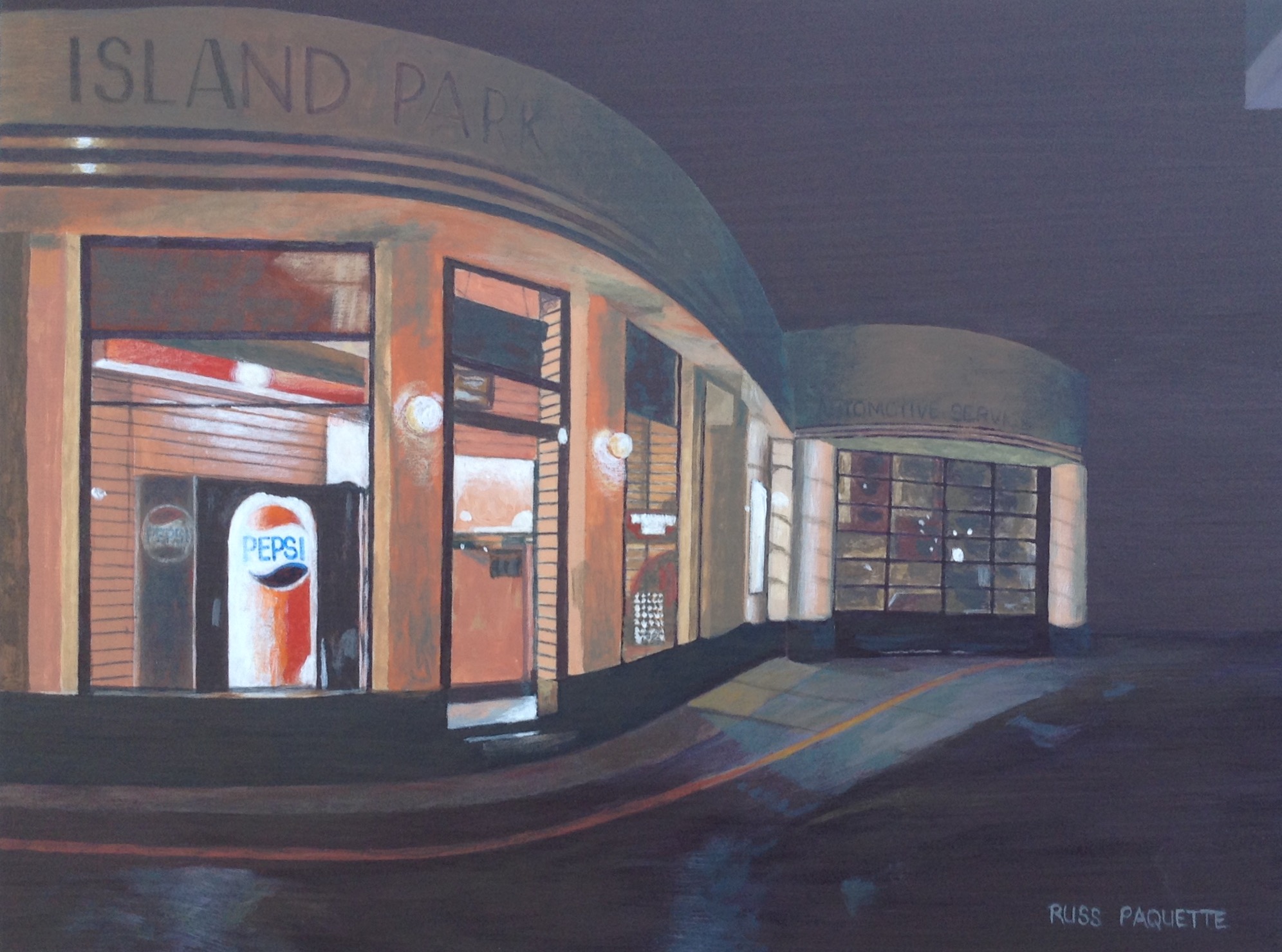 "Full Service" - 16x12 - acrylic on board - gallery edges - available