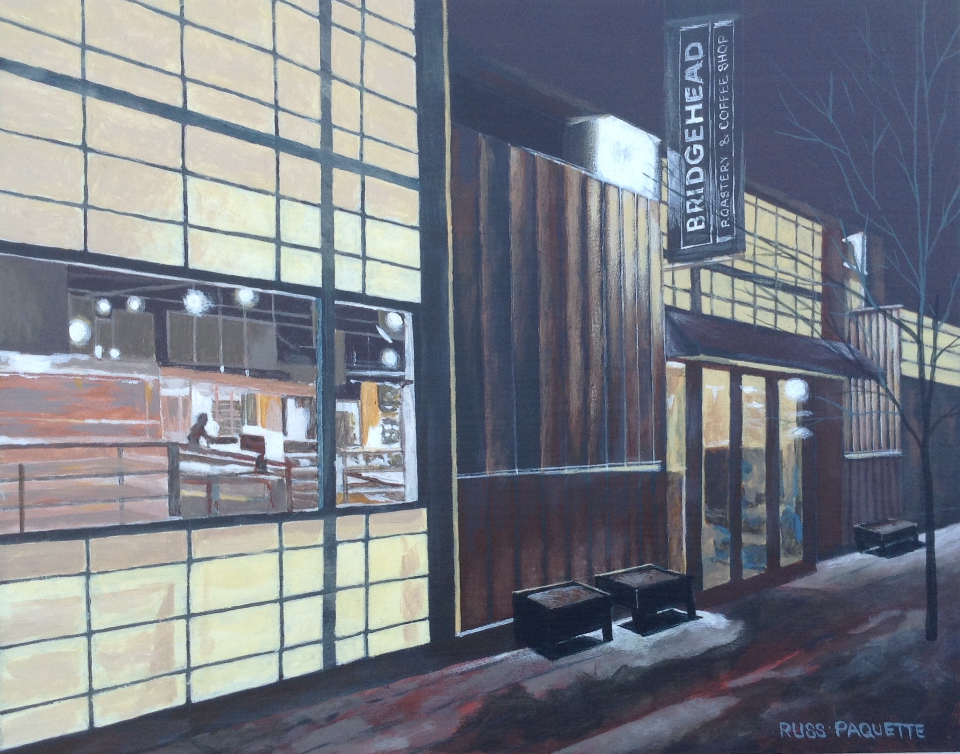 "The Preston Street Roastery" - 14x11 - acrylic on board - gallery edges - private collection