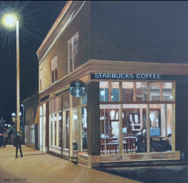 "View from Here" - 18x18 - acrylic on canvas - gallery edges - private collection
