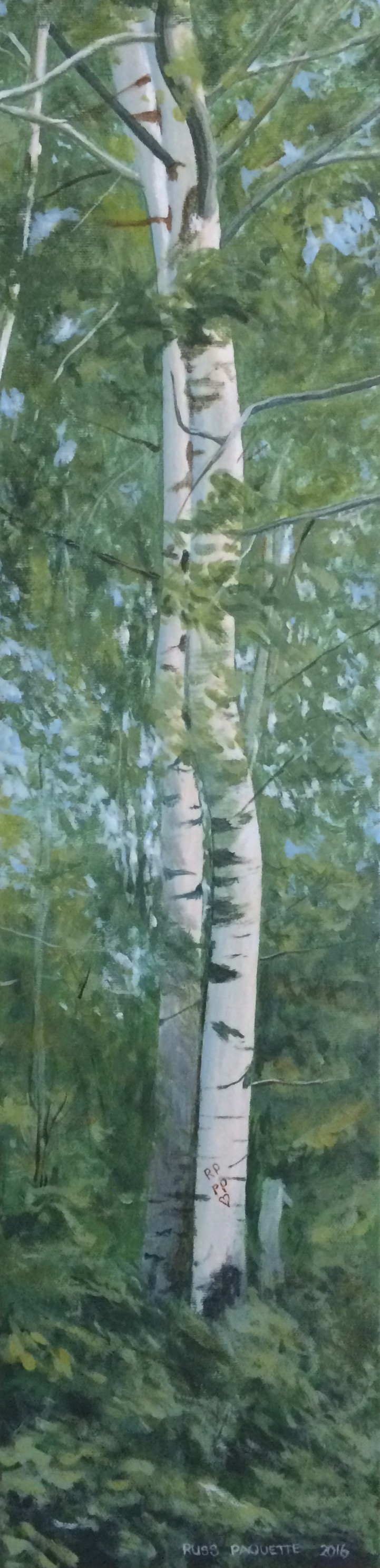 "Healing Love" - 6x24 - acrylic on canvas - gallery edges - available