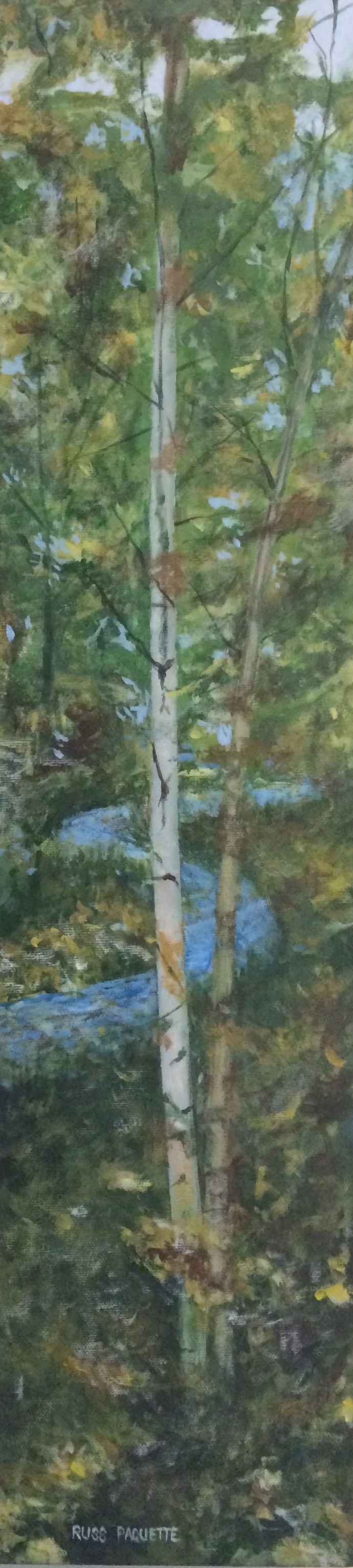 "Zibi" - 6x24 - acrylic on canvas - gallery edges - available