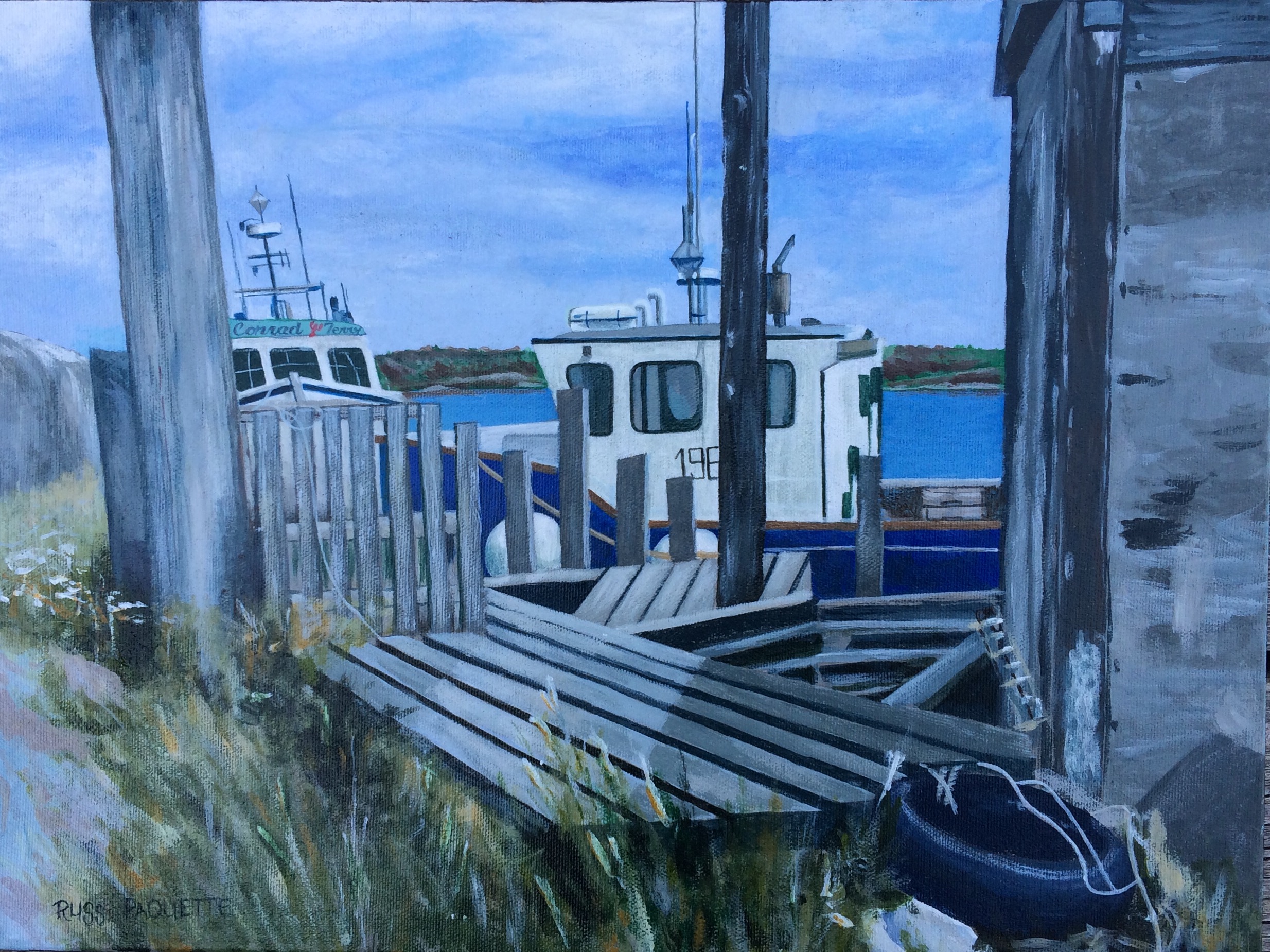 "Ragged Harmony" - 16x12 - acrylic on canvas - gallery edges - private collection.