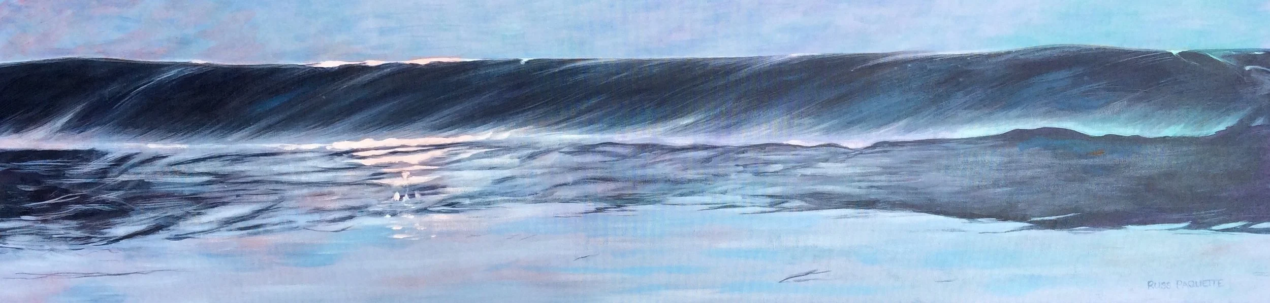 "The Dance" - 42x12 - acrylic on canvas - private collection 