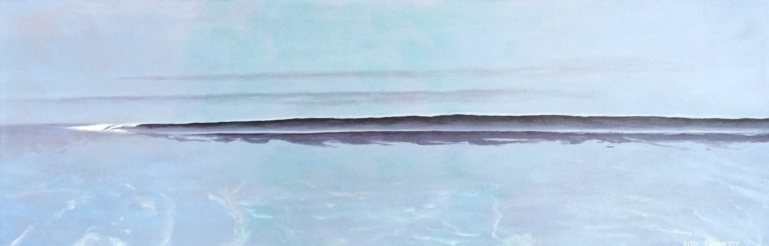 "The Whisper" - 30x10 - acrylic on canvas - available  