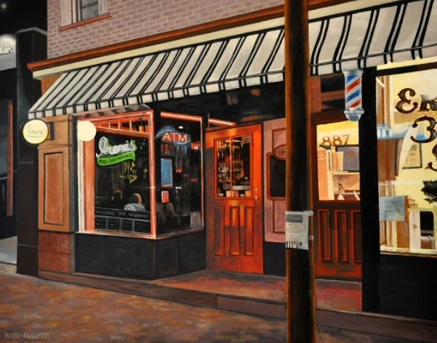 "Irene's Pub" - 28x22 - acrylic on canvas - private collection 