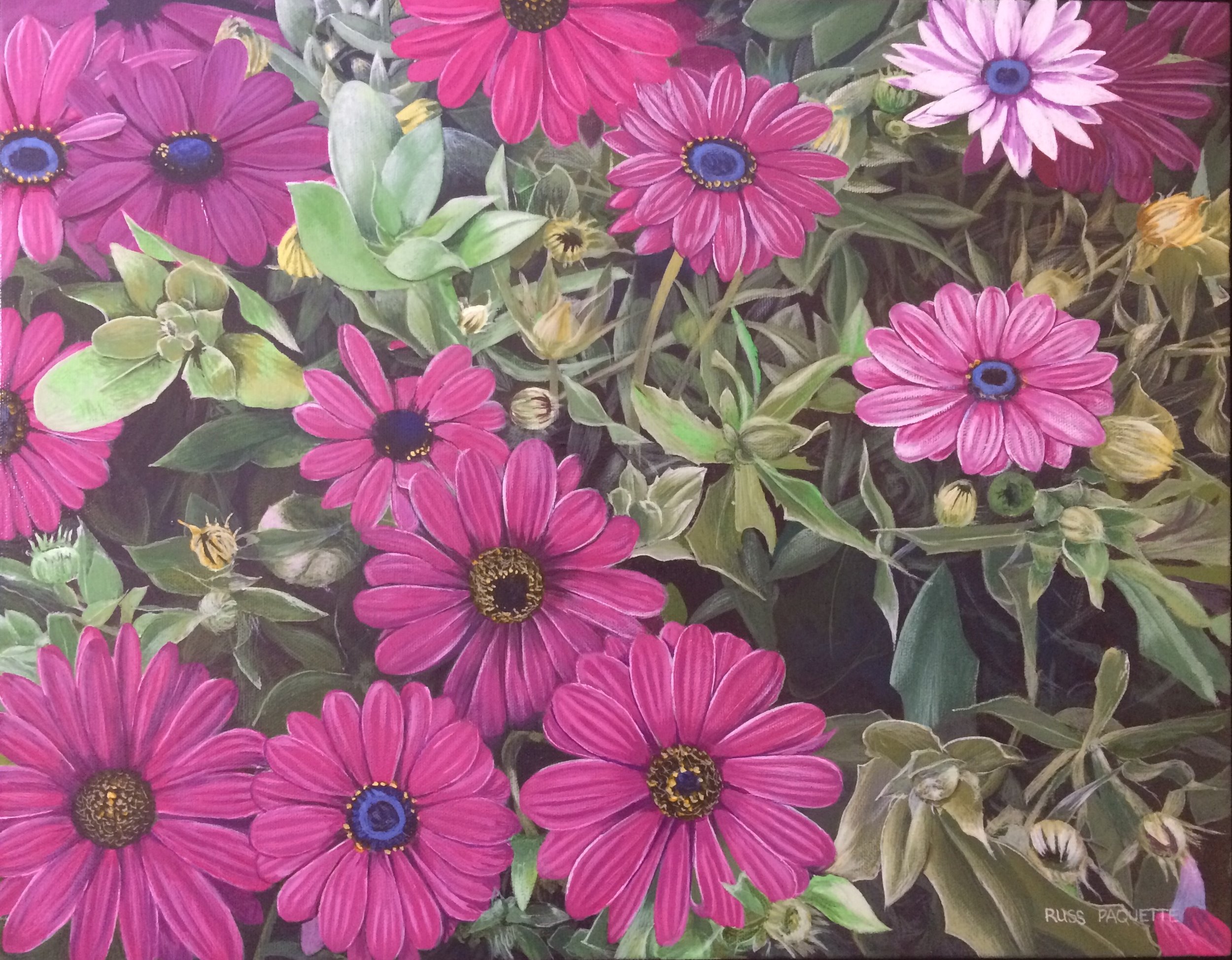 "Emergence" - 20x16 - acrylic on canvas - framed - private collection