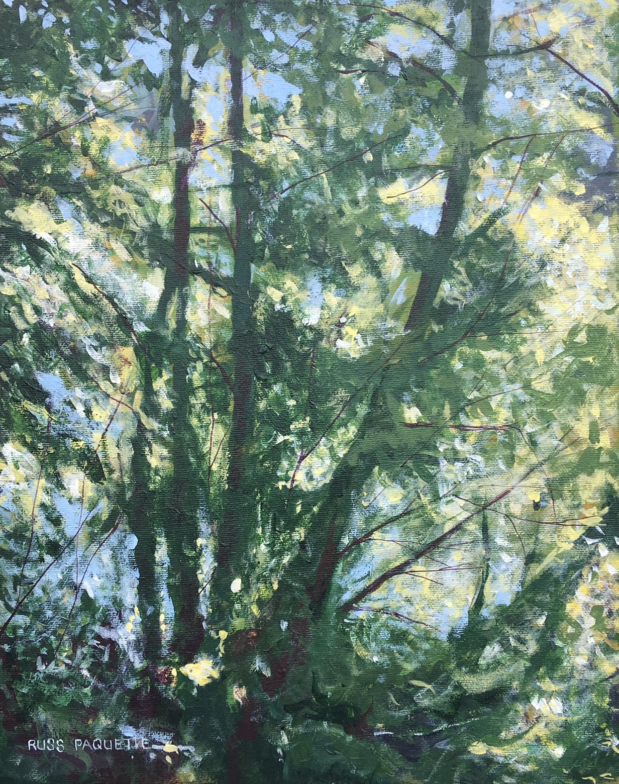 "Clothed in Light" - 11x14 - acrylic on canvas - private collection