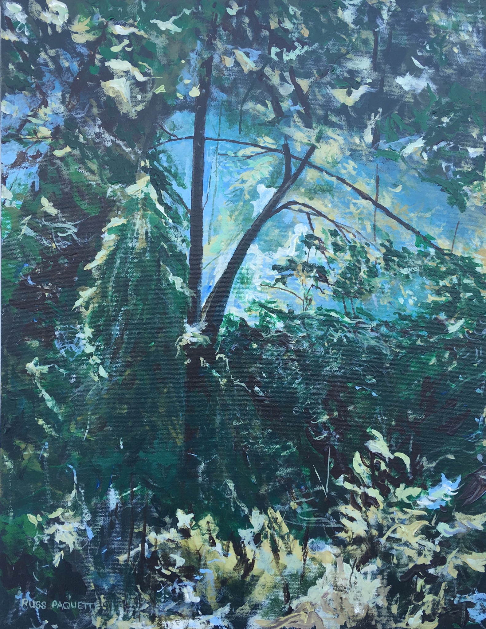 "Down to the River" - 11x14 - acrylic on canvas - private collection