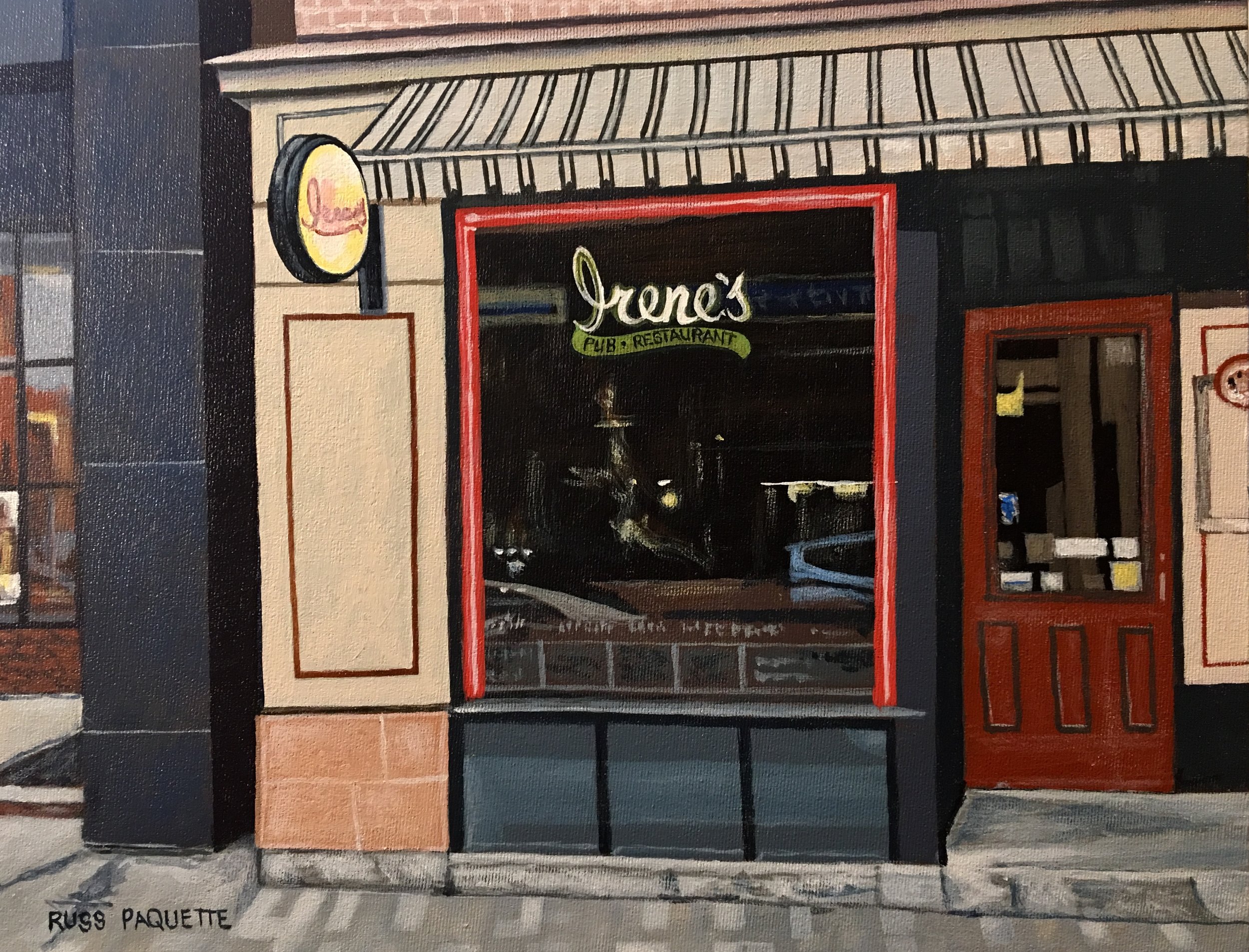 “The Pub” - 14x11 - acrylic on canvas - private collection
