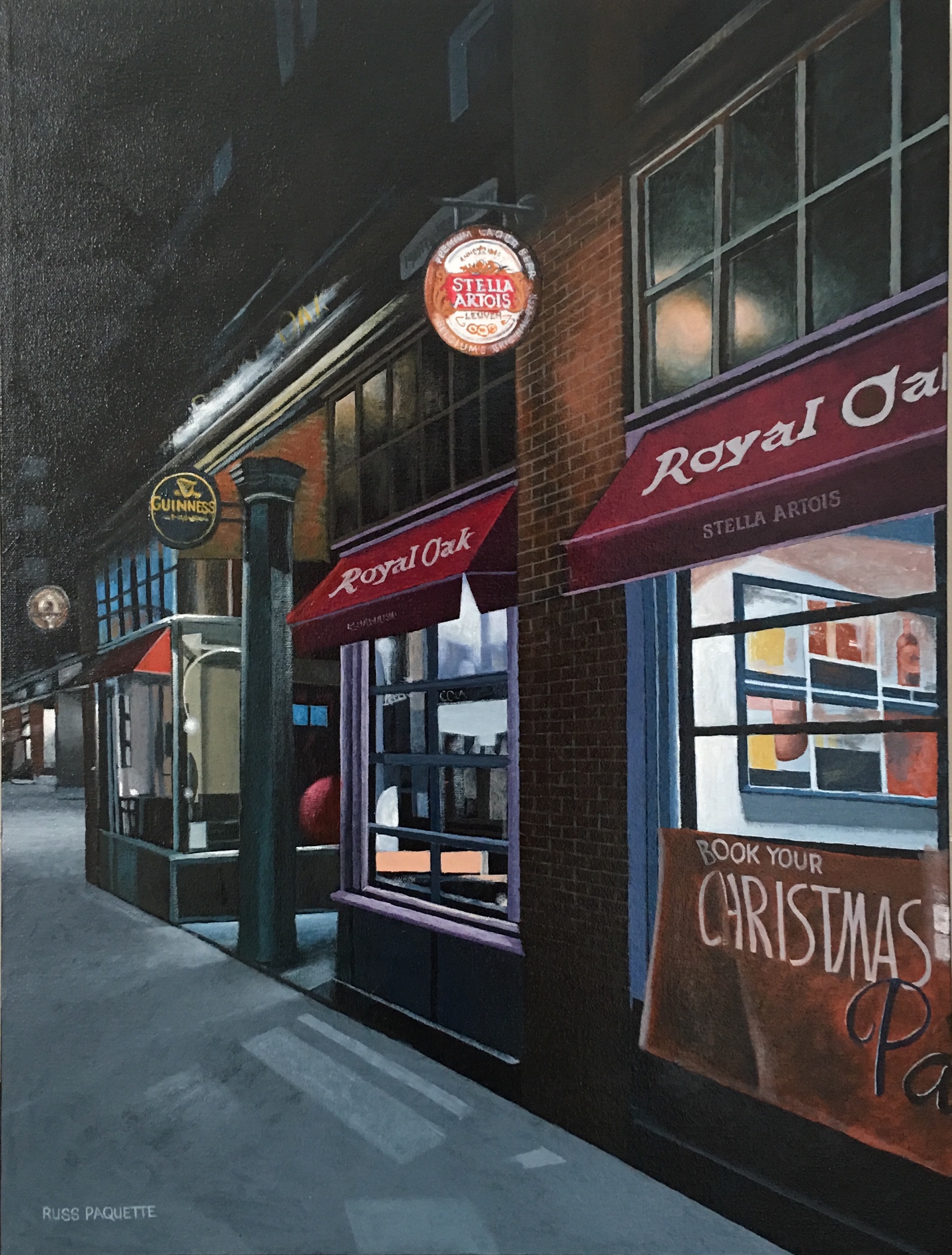 “The Street Lights” - 18x24 - acrylic on canvas - private collection