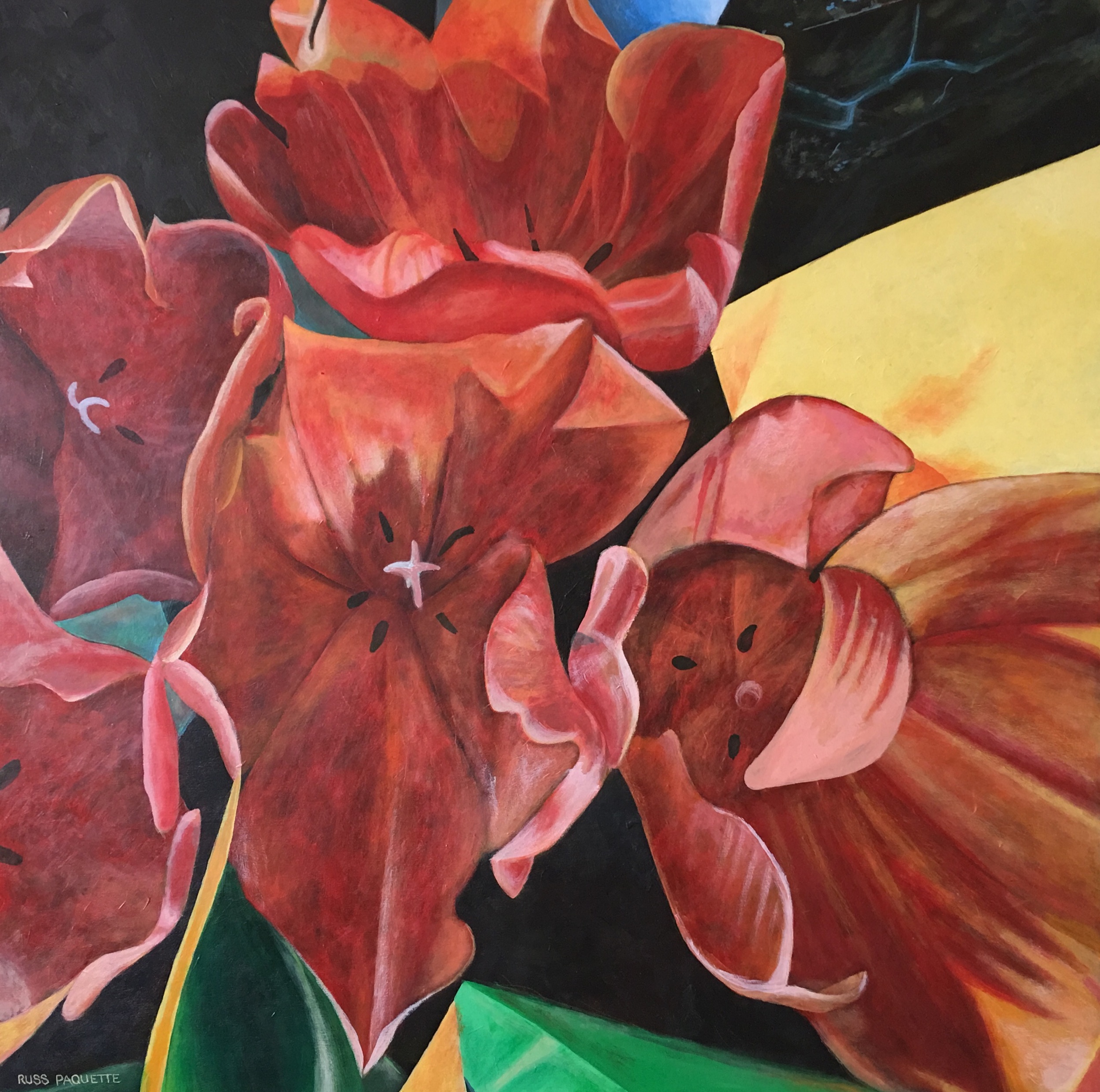 "Queen Juliana and her Jewels" - acrylic on canvas - available