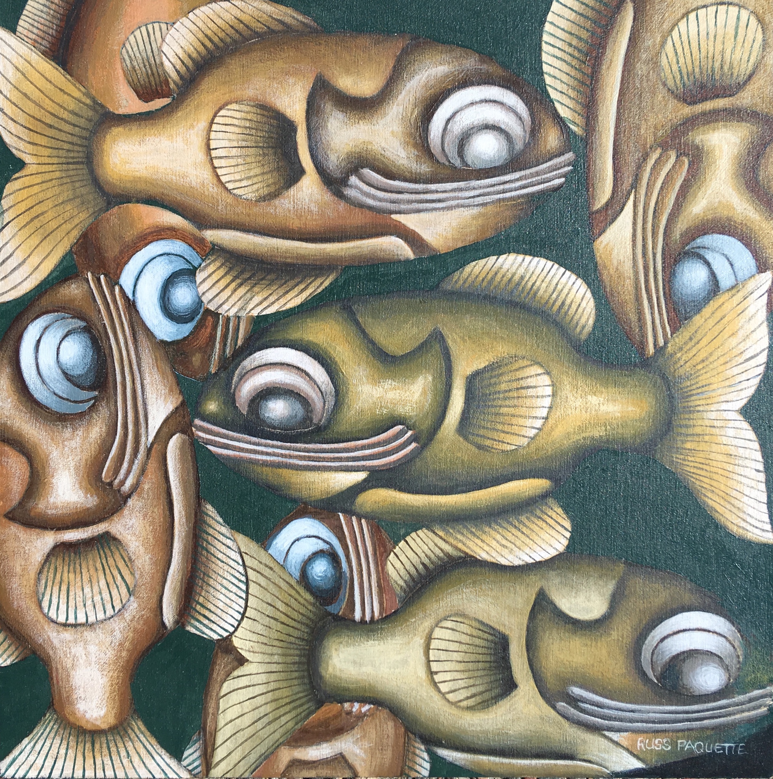"I'm a lot like you" - 10x10 - acrylic on board - private collection