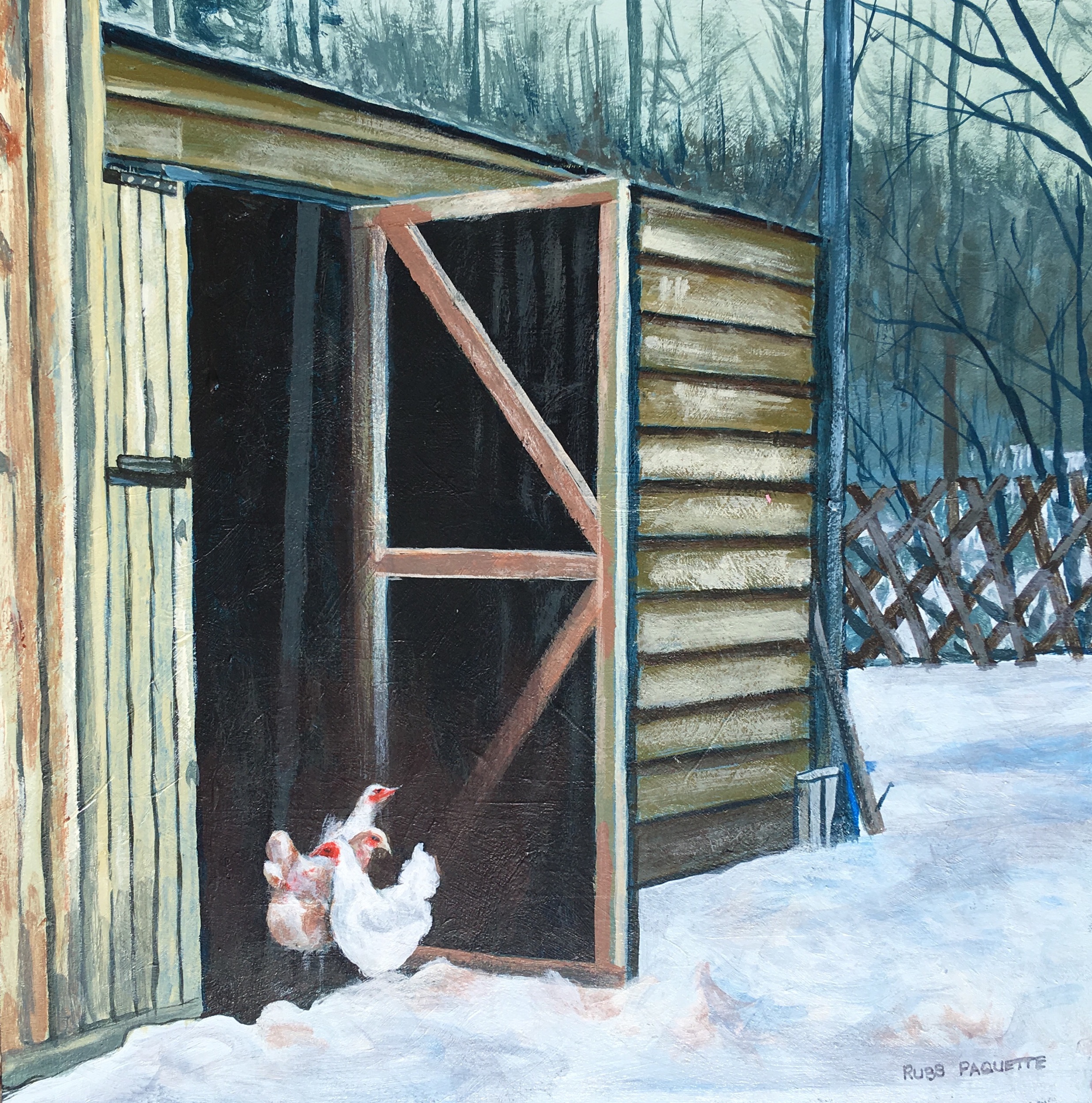“Friends” - 10x10 - acrylic on canvas - private collection