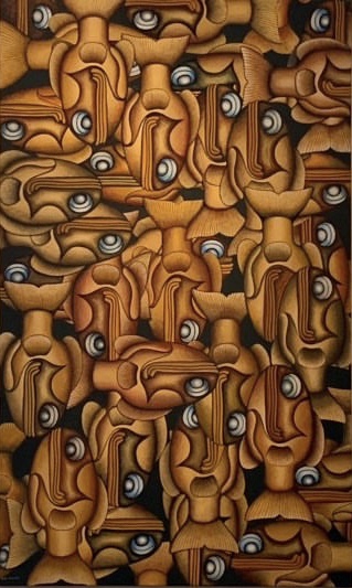 “One House” - 36x60 - acrylic on canvas - private collection