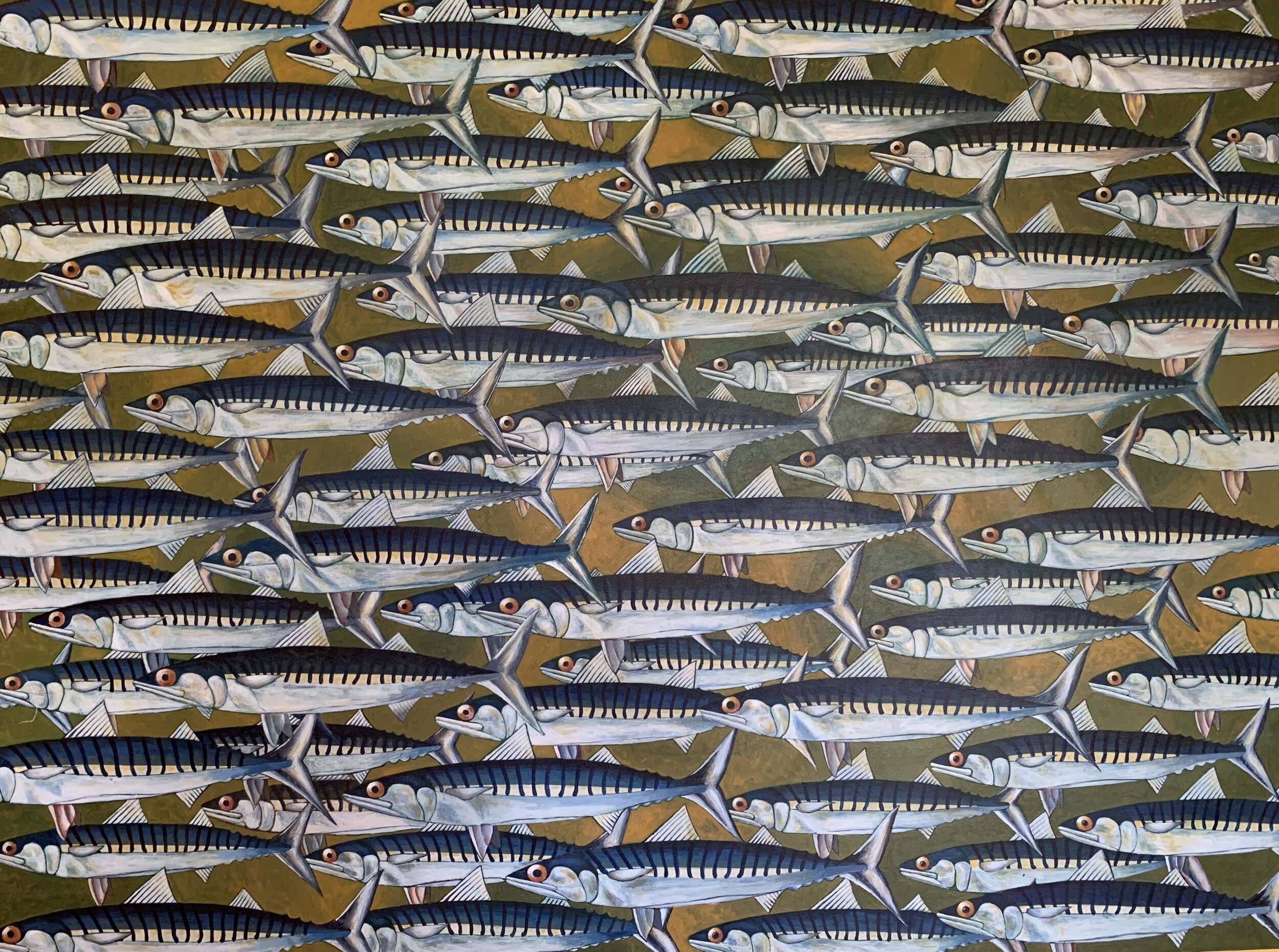 "Emmett's Ethos" - 48x36 - acrylic on wood - private collection