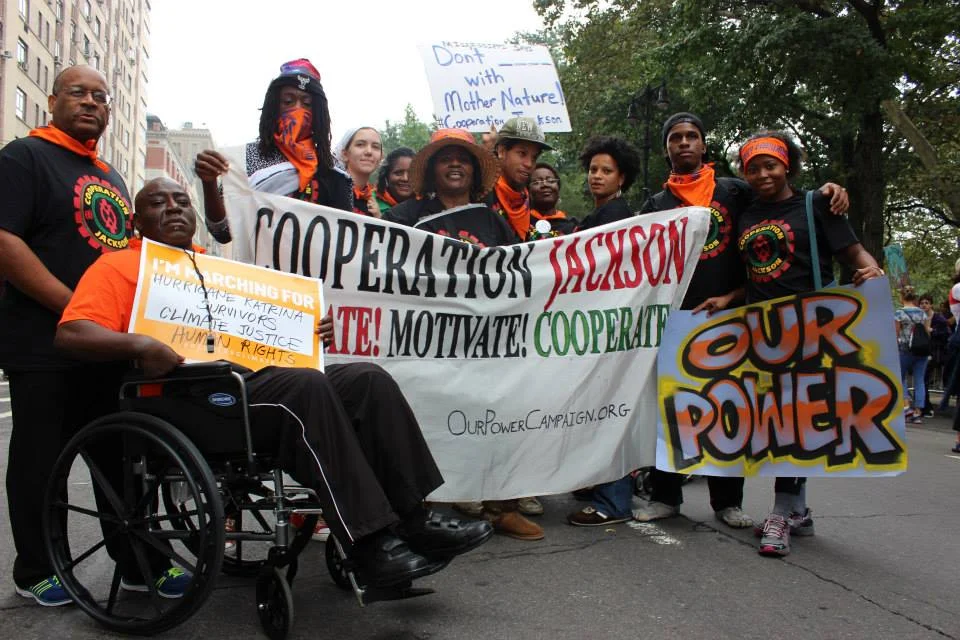 COOPERATION JACKSON AND NAACP-BILOXI MEMBERS OF THE MISSISSIPPI DELEGATION AT THE PEOPLES CLIMATE MARCH IN NYC