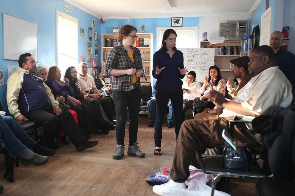 A SPRING 2013 TRAINING FOR THE WORKER-OWNED ROCKAWAY COOPERATIVES. PHOTO CREDIT: RONNY NUNEZ