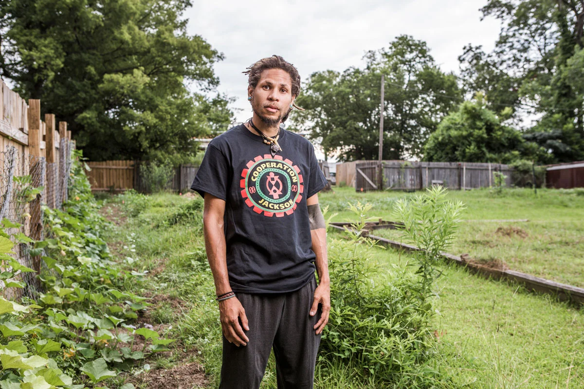 Brandon King at Cooperation Jackson’s Freedom Farms